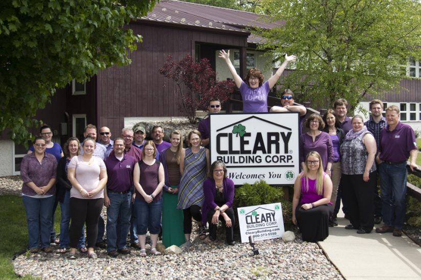 CLEARY BUILDING CORP. EMPLOYEES PARTICIPATE IN ‘PUT ON PURPLE’ DAY