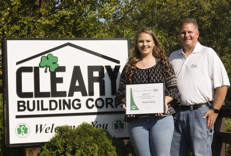 2017 CLEARY BUILDING CORP. SCHOLARSHIP WINNER ANNOUNCED
