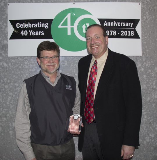 CLEARY BUILDING CORP. EMPLOYEE RECOGNIZED FOR 40 YEARS OF SERVICE