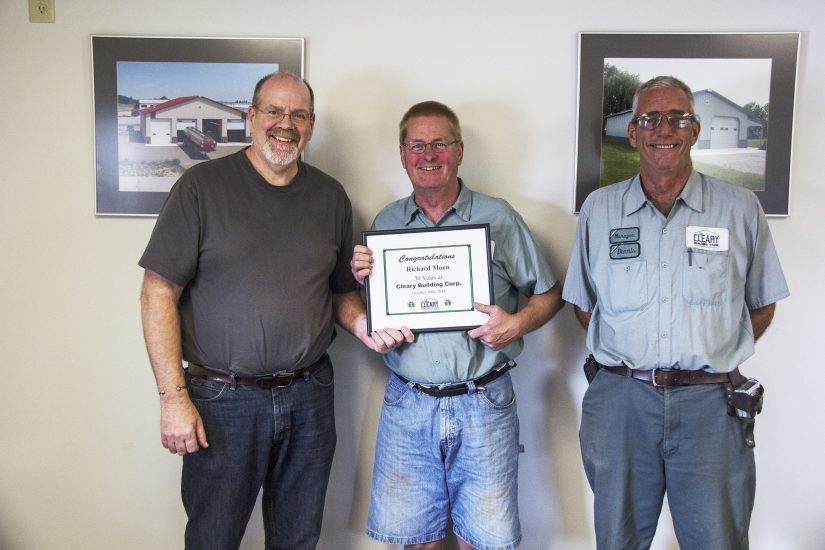 Cleary Building Corp. Employee Recognized For 30 Years Of Service
