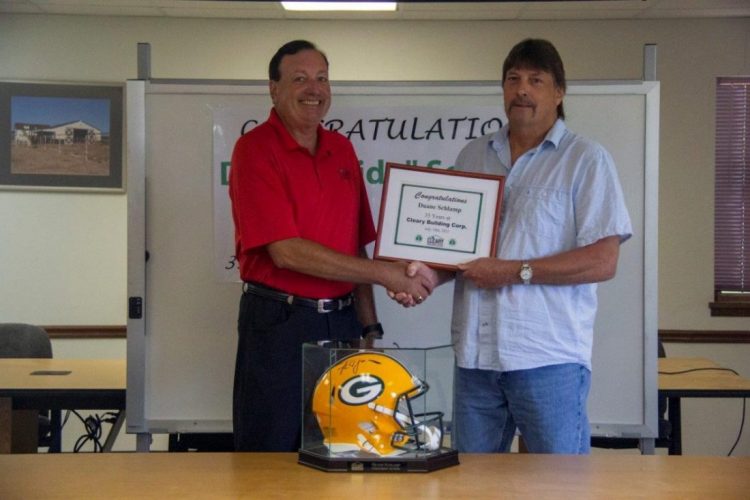 CLEARY BUILDING CORP. EMPLOYEE RECOGNIZED FOR 35 YEARS OF SERVICE