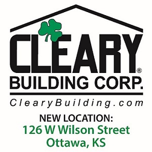 Cleary logo with new location listed underneath.