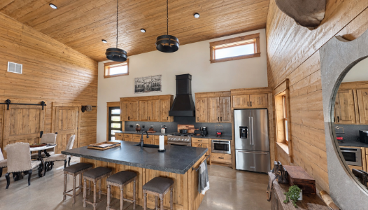 Rustic Barndominium Kitchen