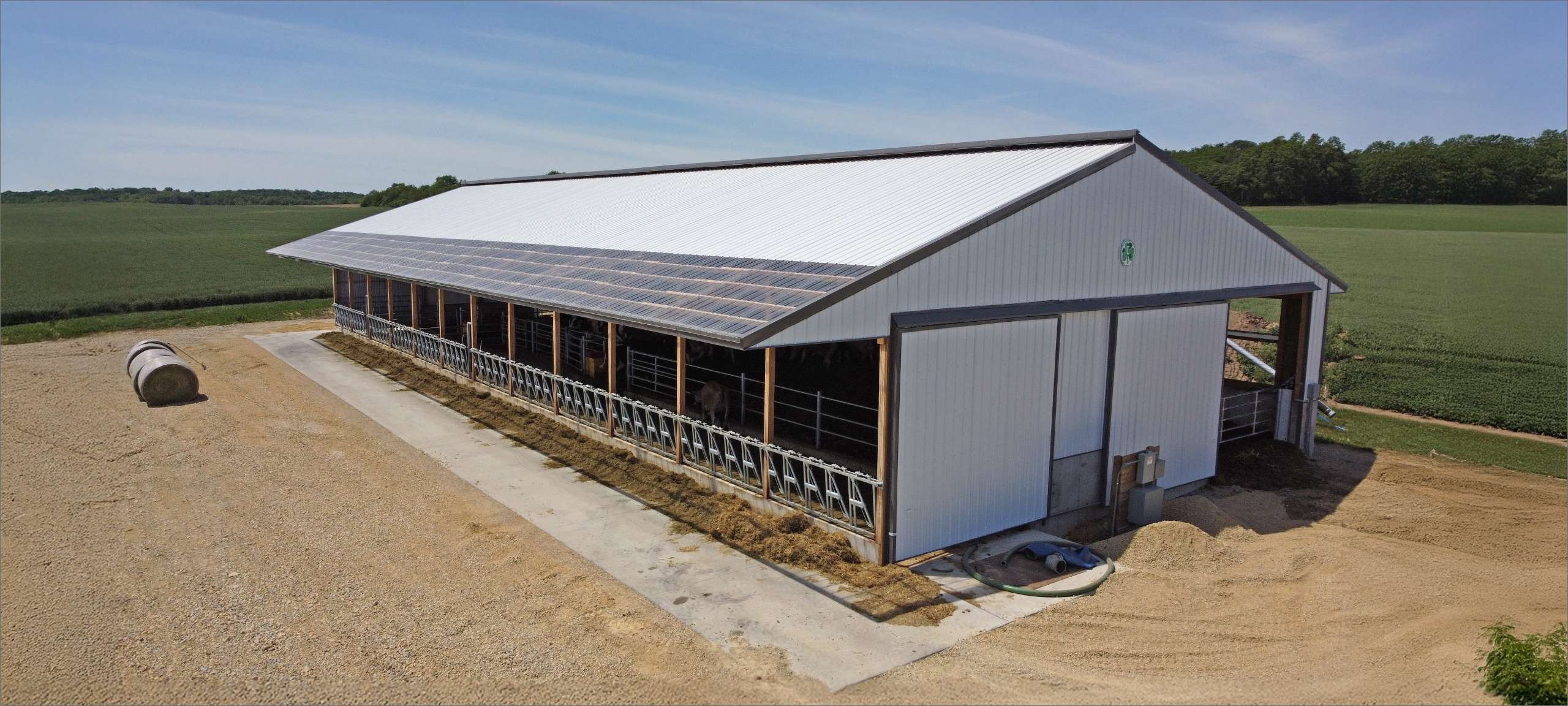 Dairy barn building exterior