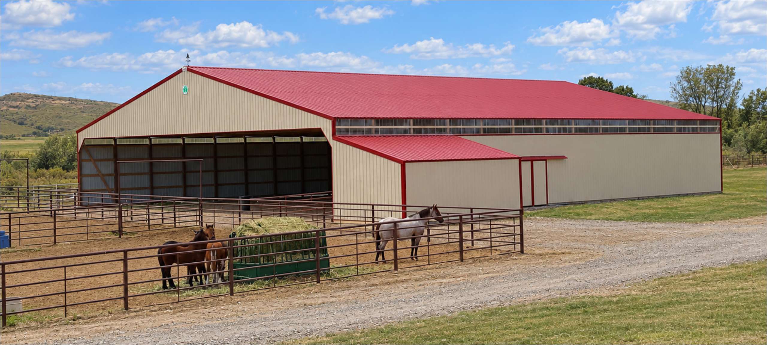 Hay storage building