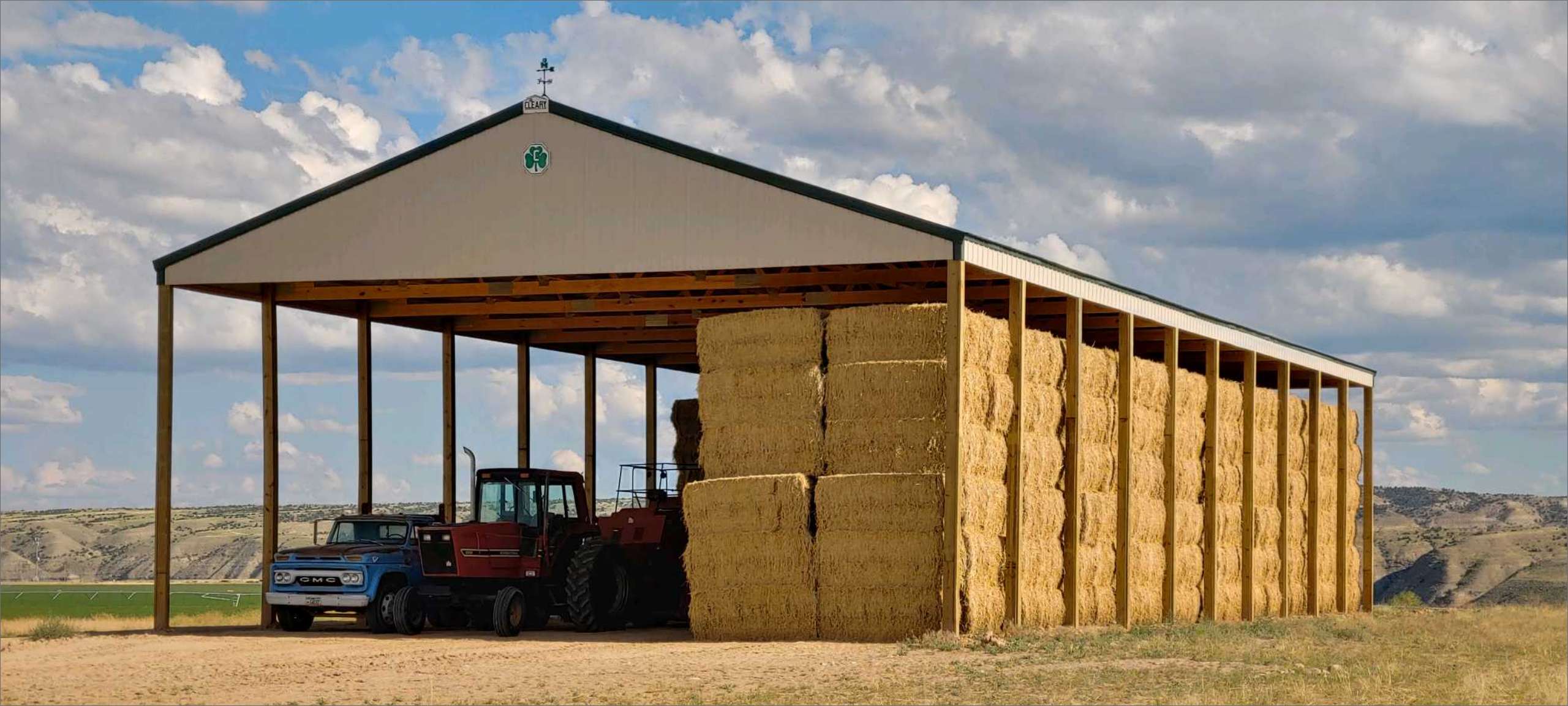 Hay storage building