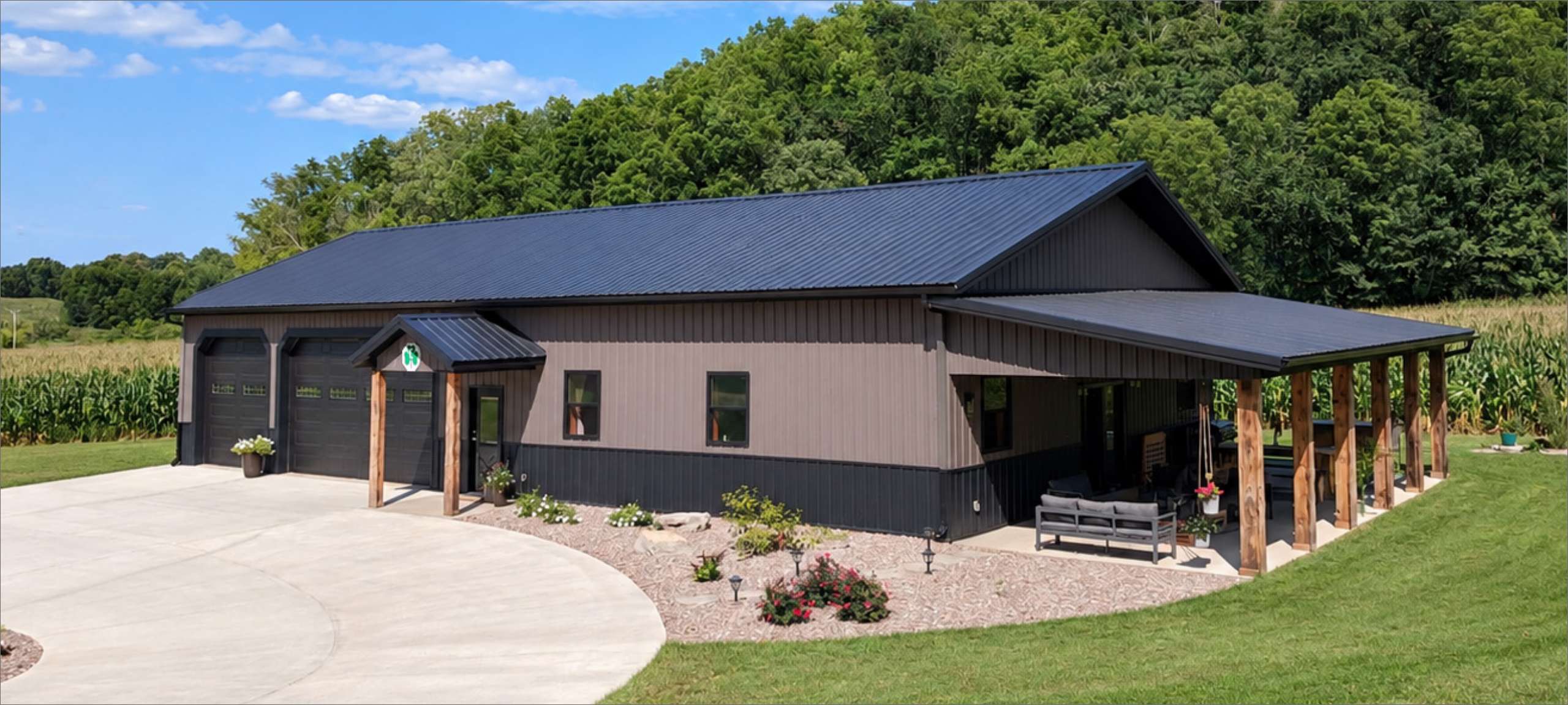 Residential barn overhead